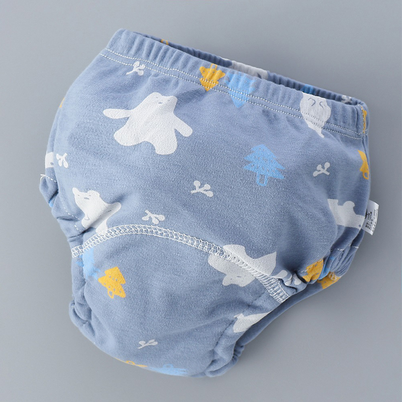 Diaper Pail Odor - 6層構造のベビーコットン製トレーニングパンツ、再利用可能な子供用布おむつ、洗える幼児用下着、おむつ替え用