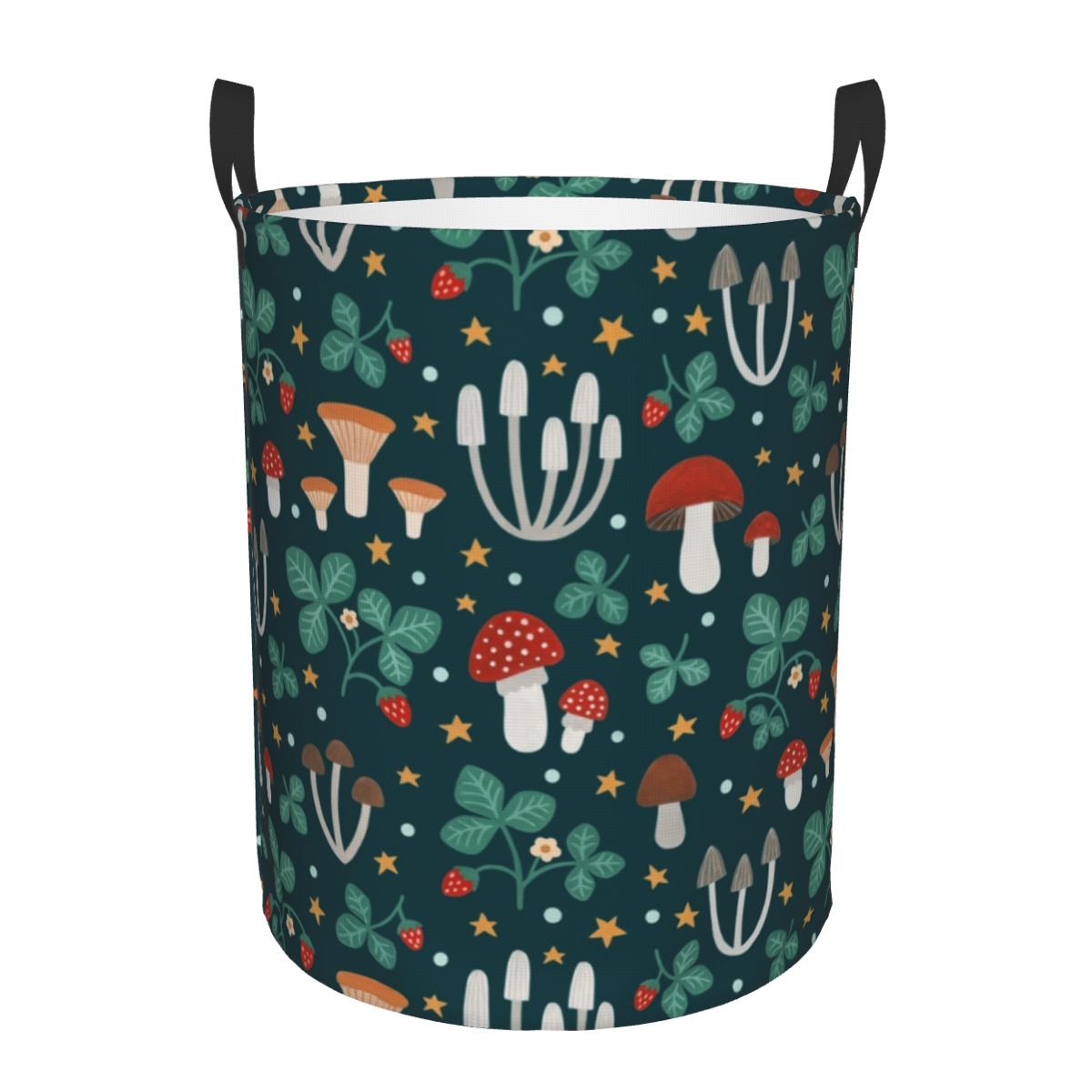 Baby Nursery Laundry Hamper - 折りたたみ式の魔法の森のランドリーバスケット、キノコの漫画の赤ちゃんのハンッパー、保育園のおもちゃのオーガナイザー、収納小銭入れ