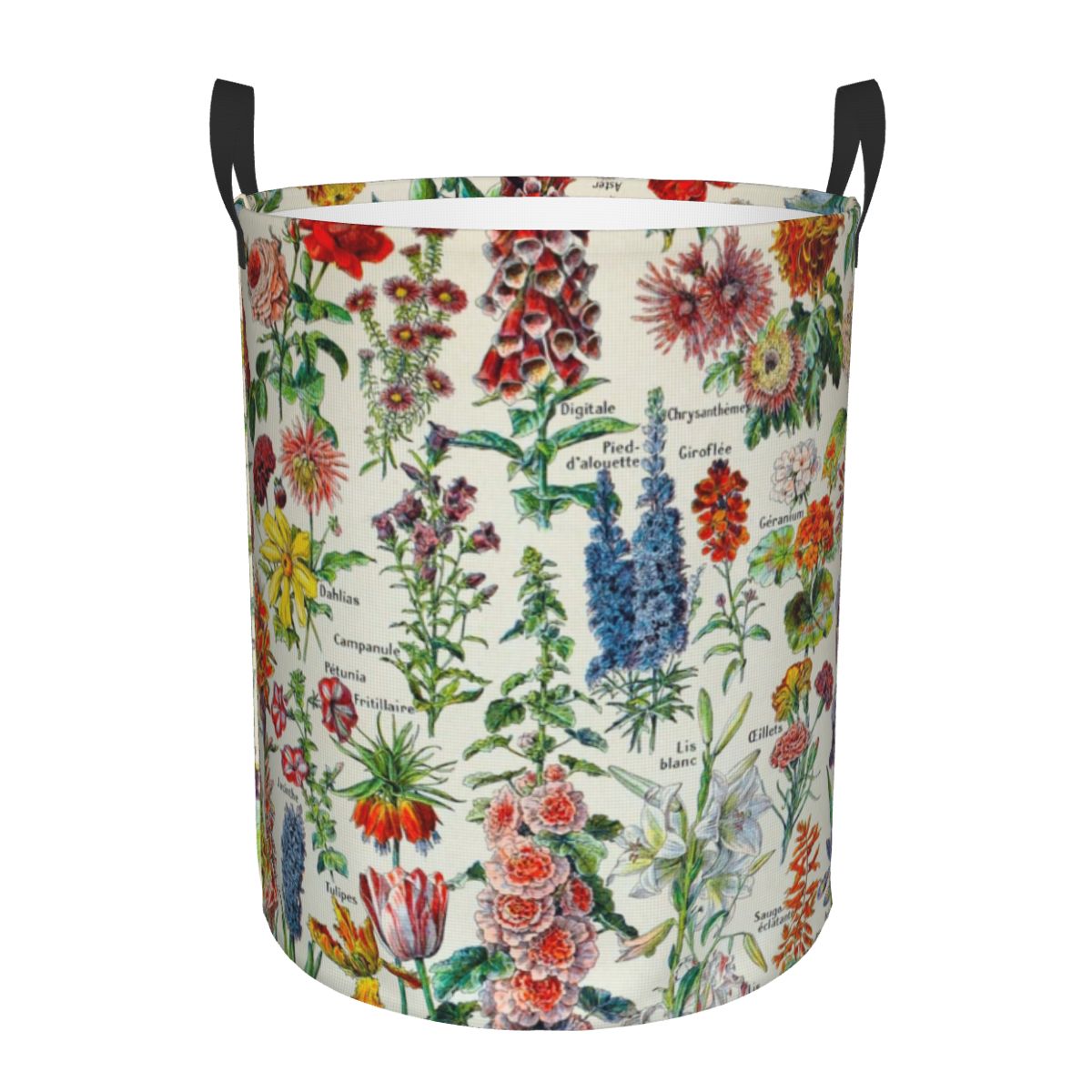 Baby Nursery Laundry Hamper - Adolphe millot hd fleursランドリーバスケット、折りたたみ式、大きな衣類収納ビン、刺yclo本、保育園、ベビーハンパー、カスタム