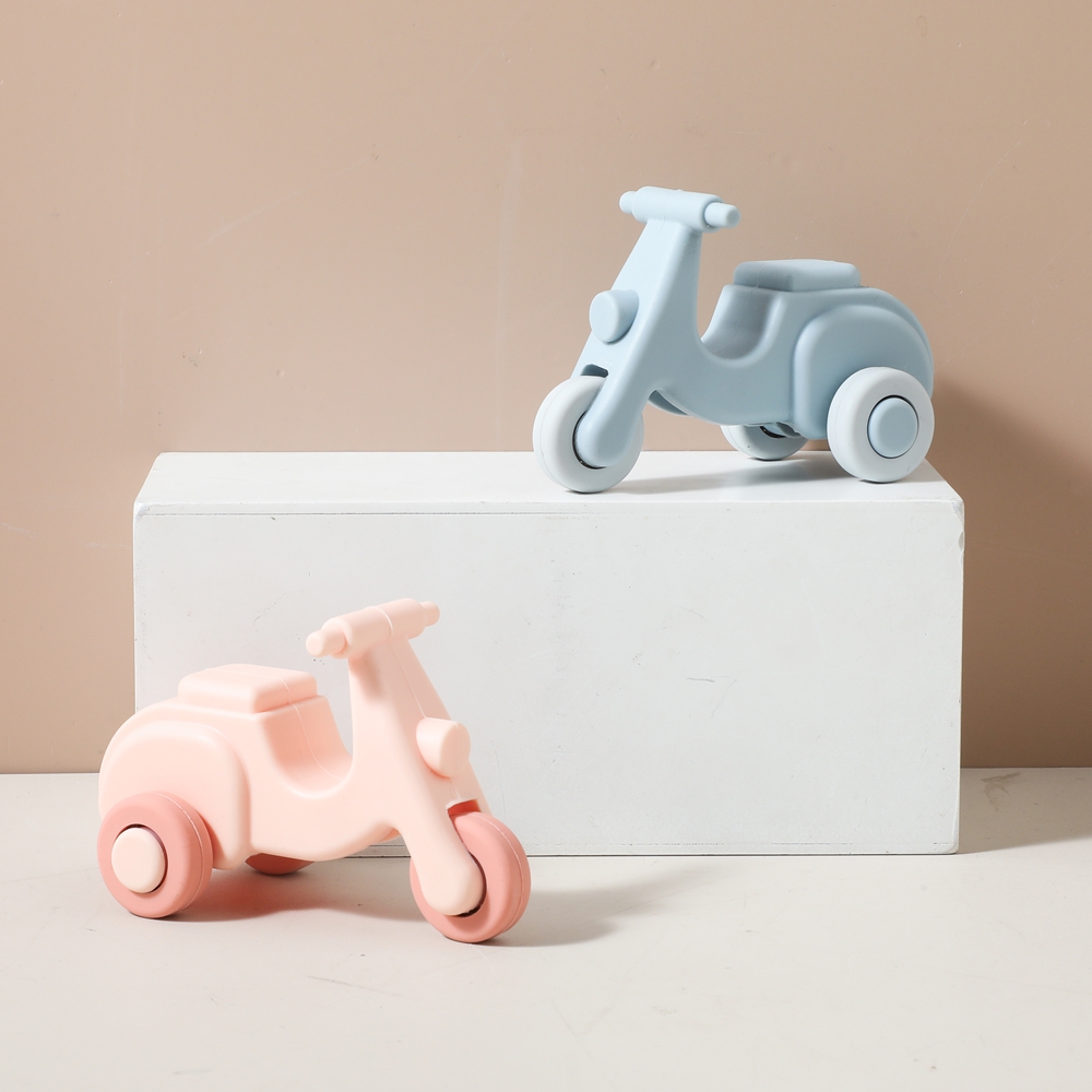 Baby Nursery Things - 赤ちゃんのおもちゃモンテッソーリシリコン電動バイク0 12ヶ月新生児ベビー用品シリコンベビー歯固め知育玩具