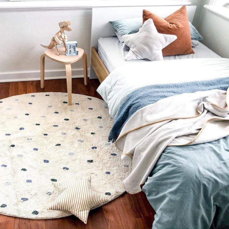 Baby Nursery Mat - 子供部屋用の水玉カーペット,子供部屋用の柔らかい丸いぬいぐるみ,クリスマスプレゼント