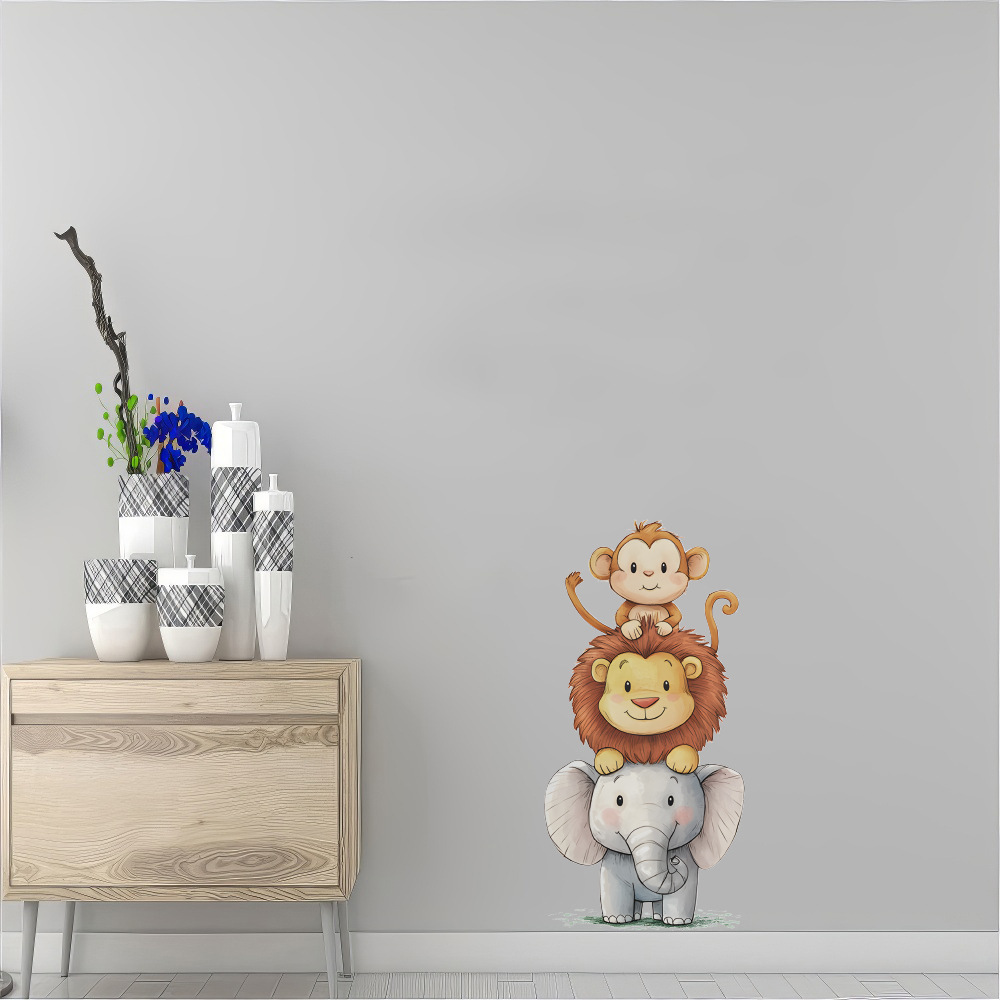 かわいい森の動物の壁ステッカー部屋用ベビールーム装飾保育園壁 - Baby Nursery Elephant のレビューと価格