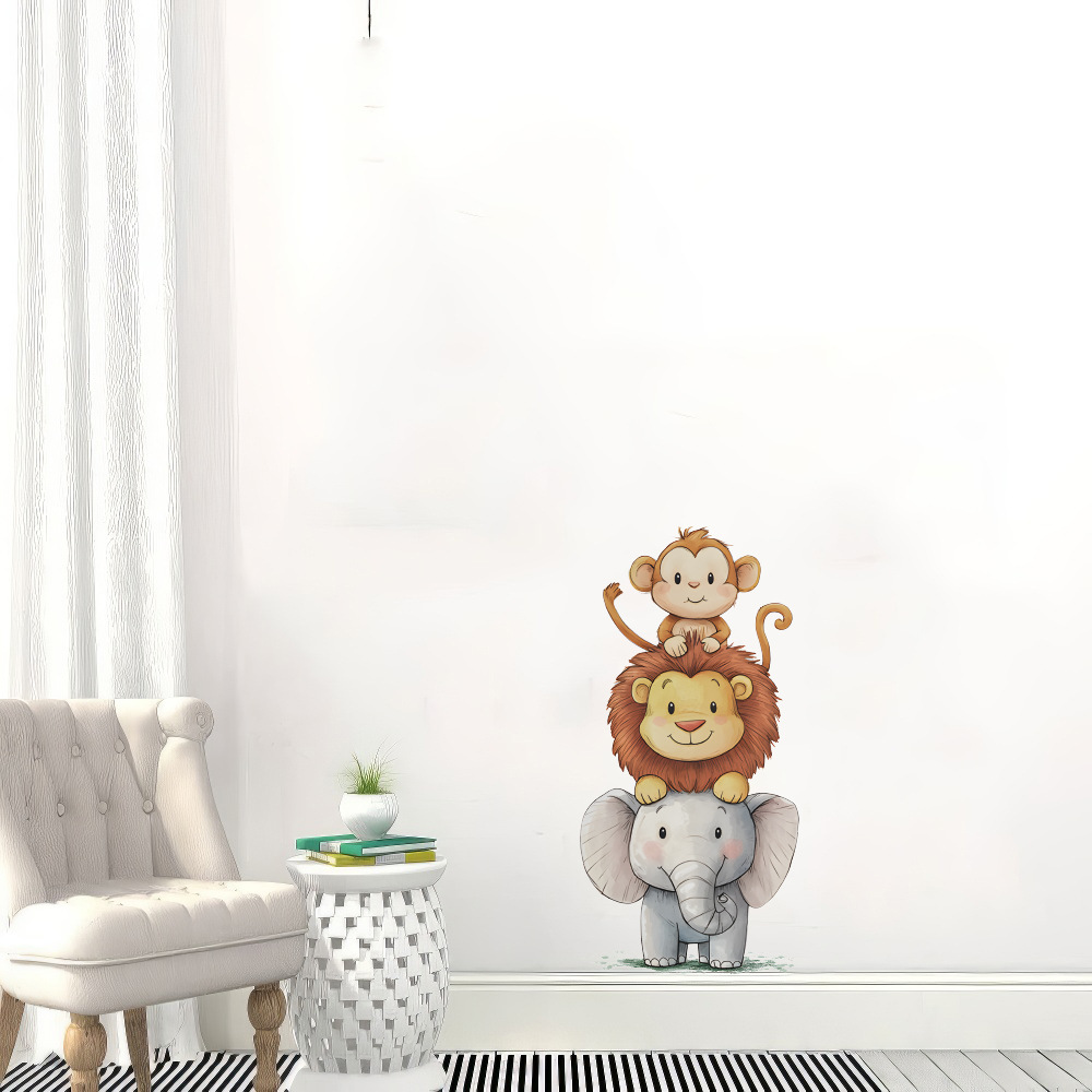 かわいい森の動物の壁ステッカー部屋用ベビールーム装飾保育園壁 - Baby Nursery Elephant のレビューと価格