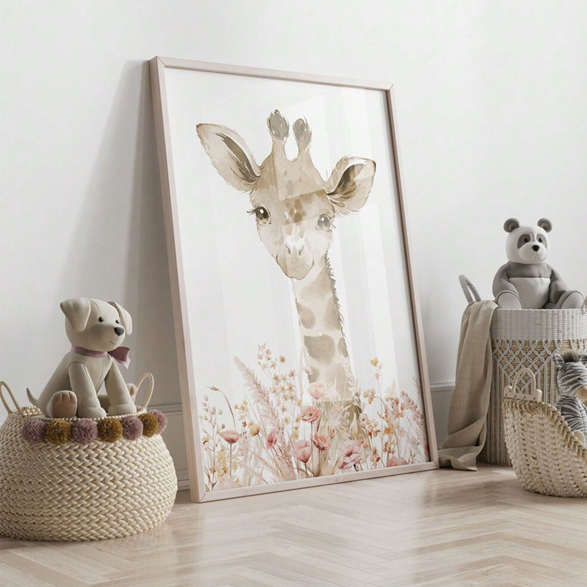 カスタムネーム付き保育園用ウォールアートセット、子供部屋の装 - Baby Nursery Paintings のレビューと価格
