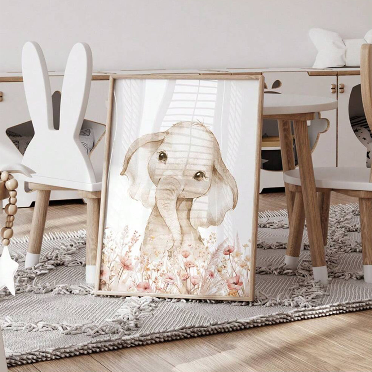 カスタムネーム付き保育園用ウォールアートセット、子供部屋の装 - Baby Nursery Paintings のレビューと価格