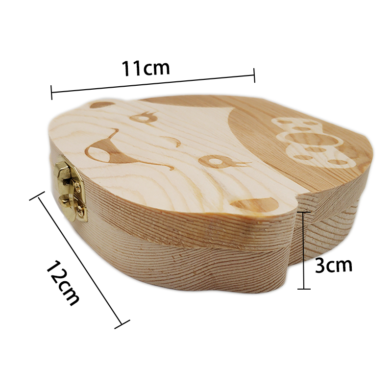 vvocciドイツ製木製乳歯オーガナイザー収納ギフト記念品男 - Baby Keepsake Box のレビューと価格