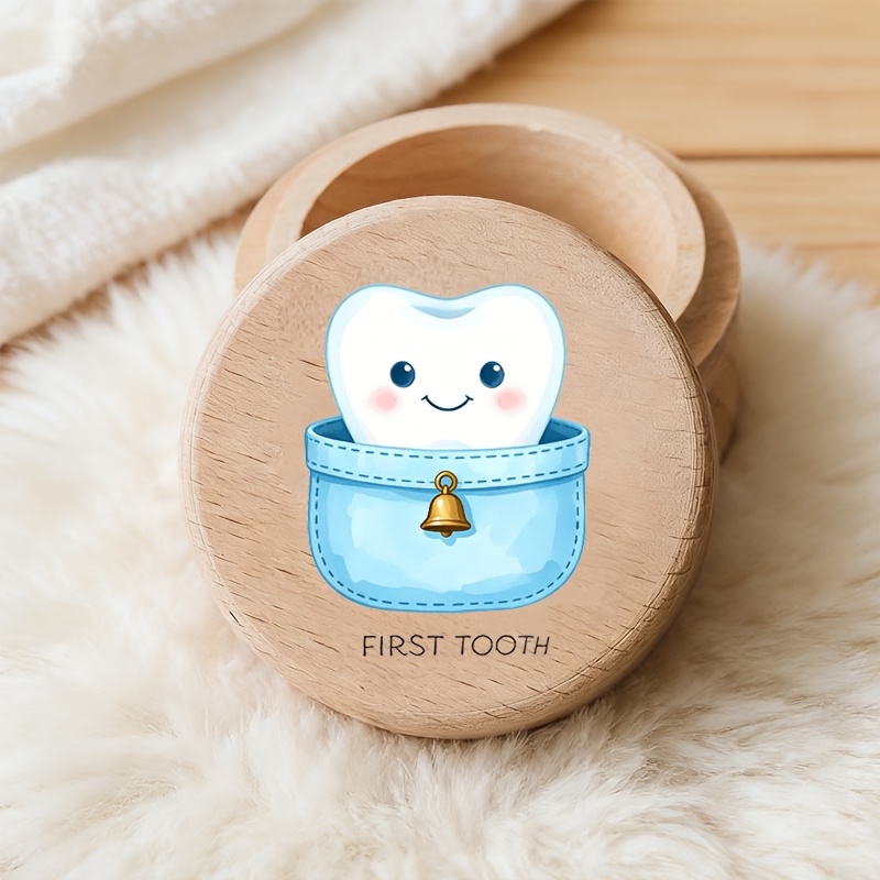 2D子供用男の子歯ブラシ、歯の模様入り乳歯保管ボックスとペッ - Baby Keepsake Box のレビューと価格