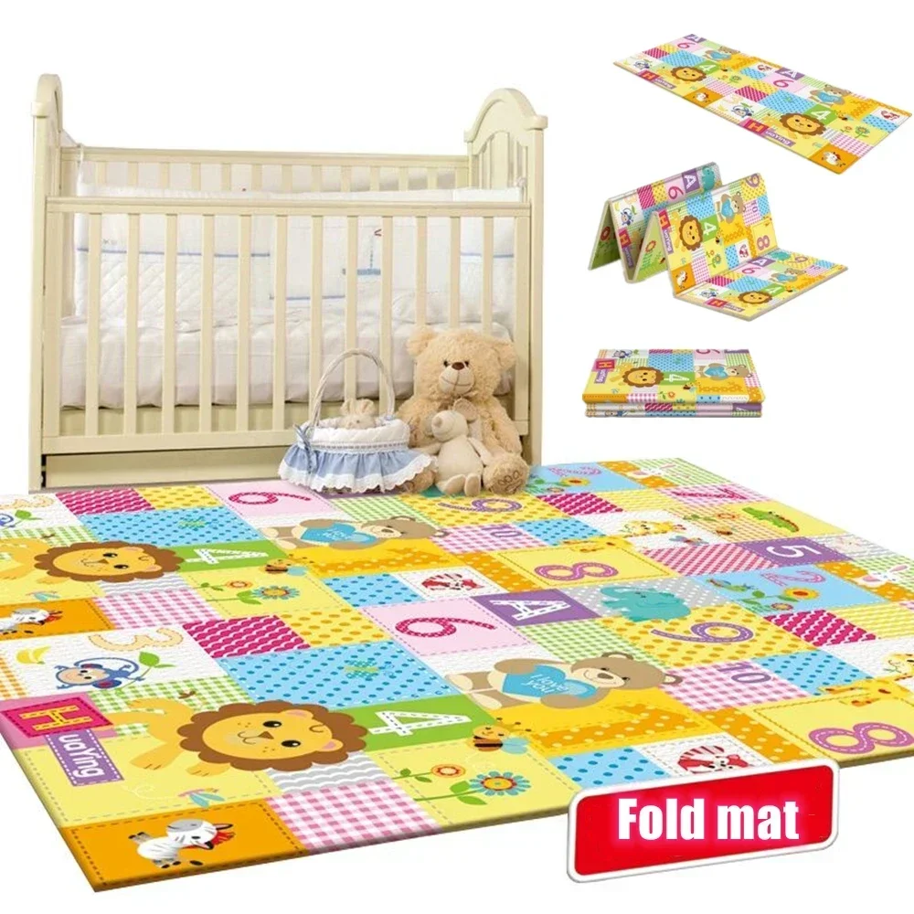 教育用折りたたみ式ベビープレイマット非毒性子供用カーペット保 - Baby Nursery Mat のレビューと価格