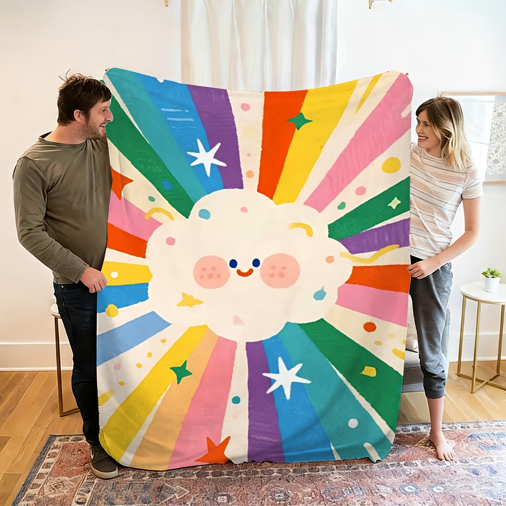 超かわいいレインボークラウドブランケットスロー 赤ちゃん子供 - Baby Nursery In Hospital のレビューと価格