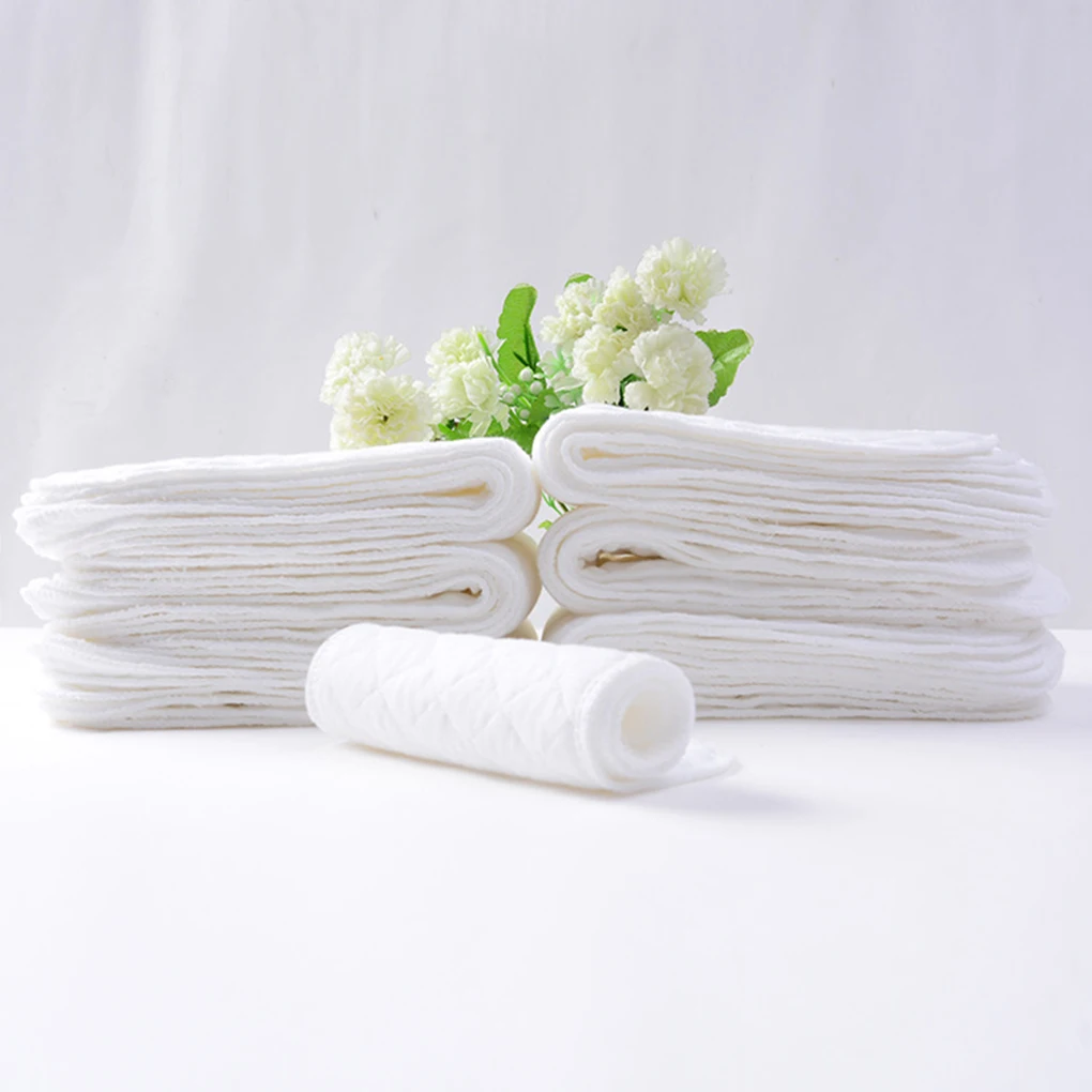 10 個綿おむつ子供洗える再利用可能なベビーおむつパッド折り - Diaper Pail Odor のレビューと価格