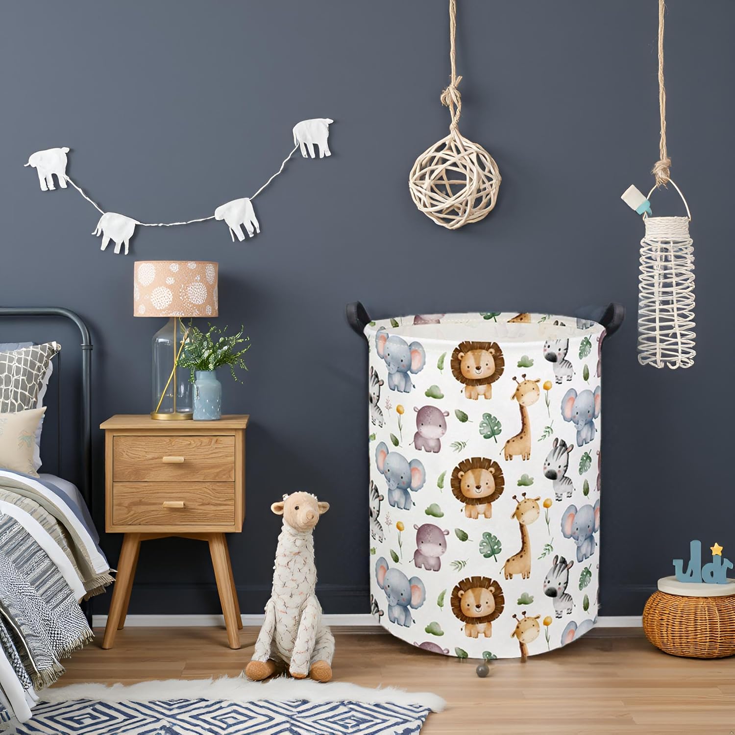 ベビーランドリーバスケット、ベビーハンパー、保育園の男の子と - Baby Nursery Laundry Hamper のレビューと価格