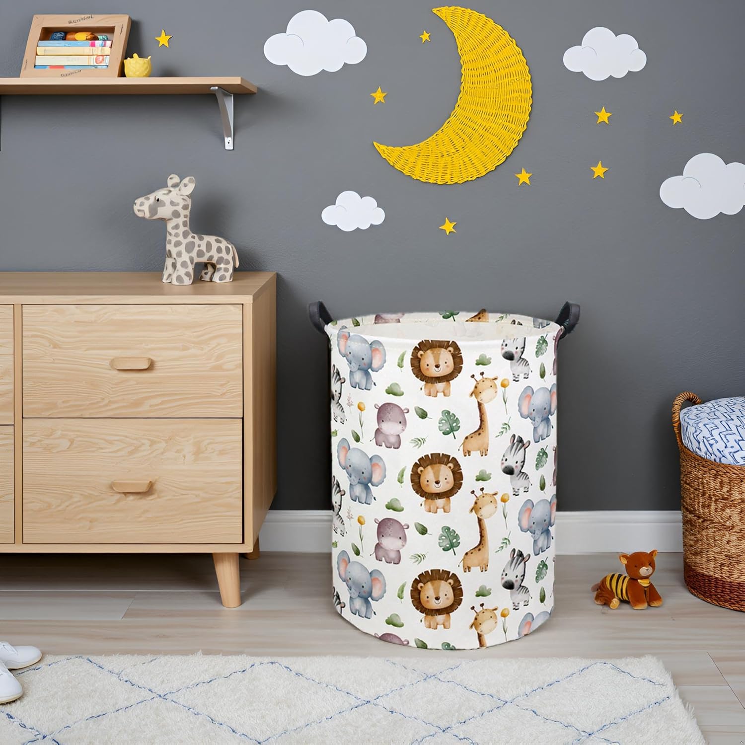 ベビーランドリーバスケット、ベビーハンパー、保育園の男の子と - Baby Nursery Laundry Hamper のレビューと価格