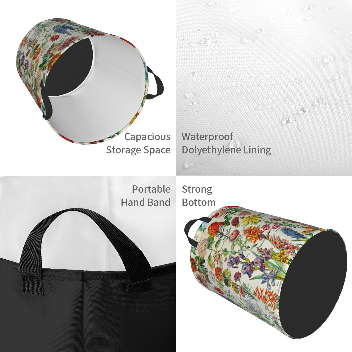 Adolphe millot hd fleursランドリーバ - Baby Nursery Laundry Hamper のレビューと価格