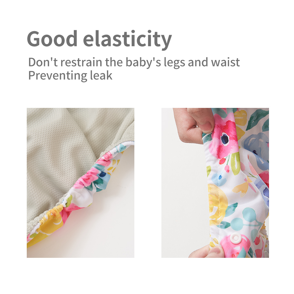 Elinfant卸売4ピース/セット洗えるベビーおむつグレー - Diaper Pail Odor のレビューと価格
