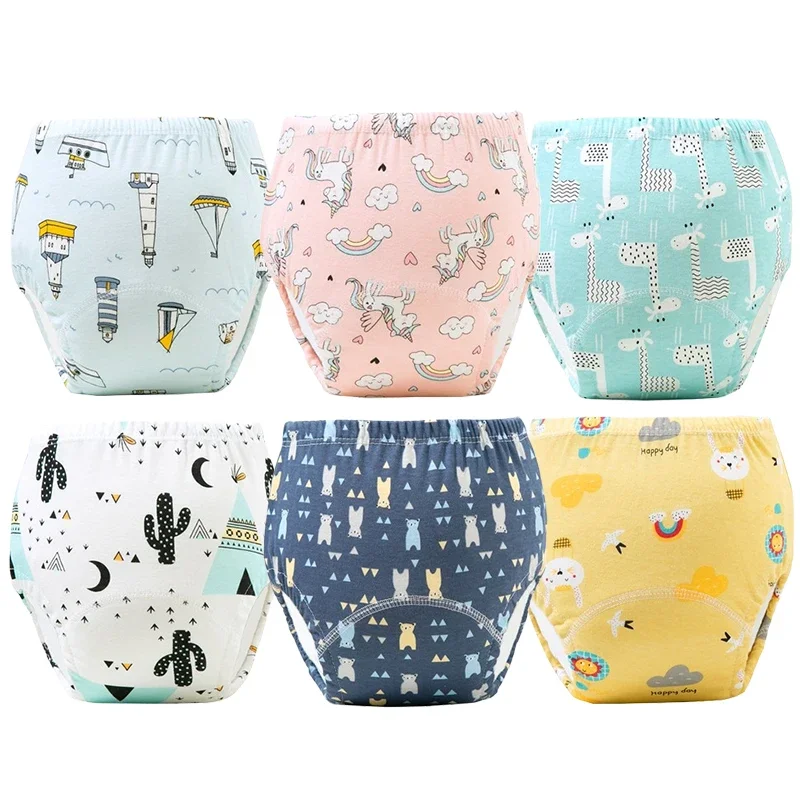 赤ちゃん漫画トイレトレーニングパンツ洗える再利用可能なソフト - Diaper Pail Odor のレビューと価格