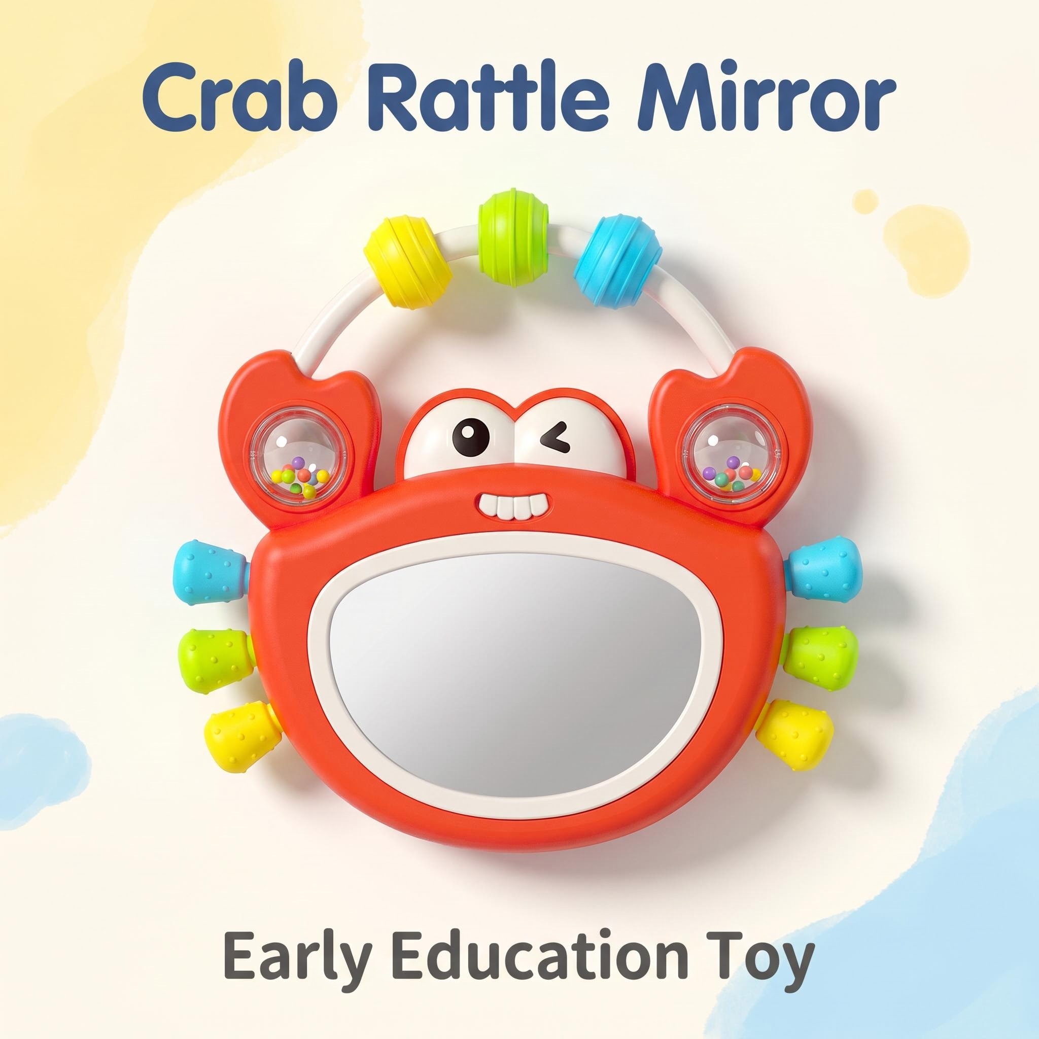 ベビーミュージカルライトアップミラーガラガラおもちゃ、サウン - Baby Nursery Song のレビューと価格