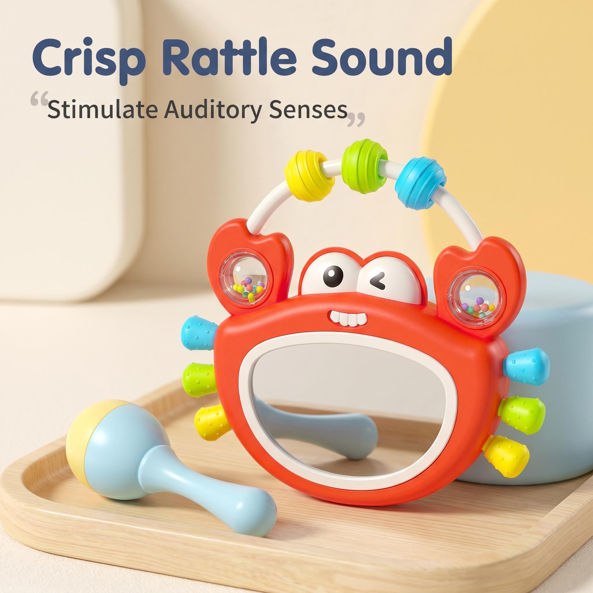 ベビーミュージカルライトアップミラーガラガラおもちゃ、サウン - Baby Nursery Song のレビューと価格