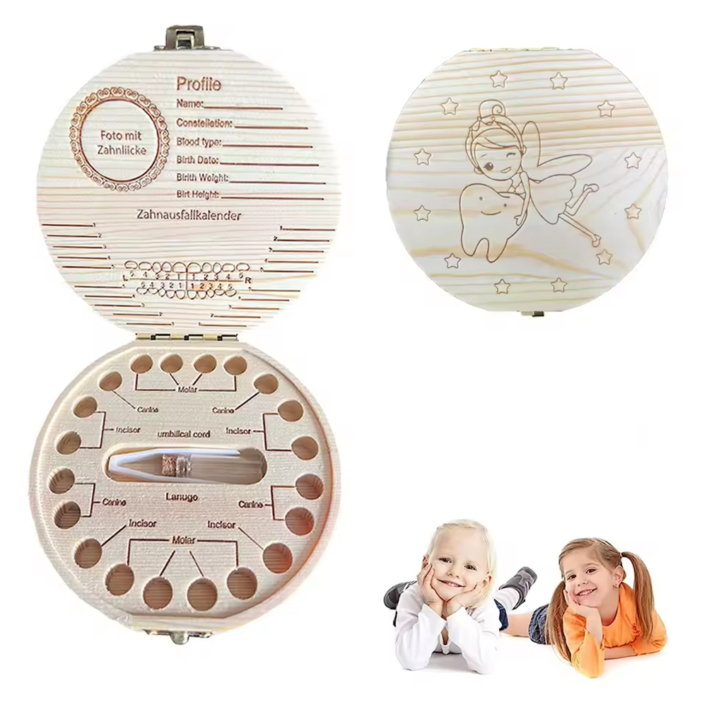 1PC 子供用乳歯ボックス - 乳歯を保存し、思い出として歯 - Baby Keepsake Box のレビューと価格