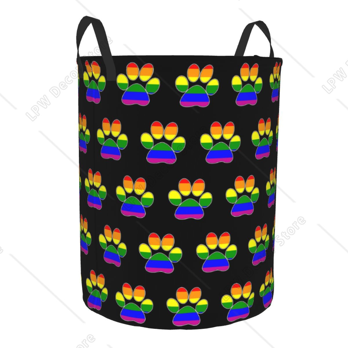 カスタムLGBTプライド ゲイ パウ 洗濯かご 折りたたみ式 - Baby Nursery Laundry Hamper のレビューと価格