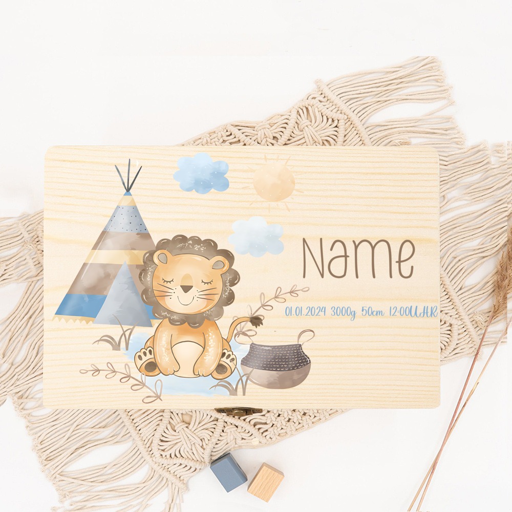 パーソナライズされたベビーメモリーボックスベビーギフト誕生木 - Baby Keepsake Box のレビューと価格