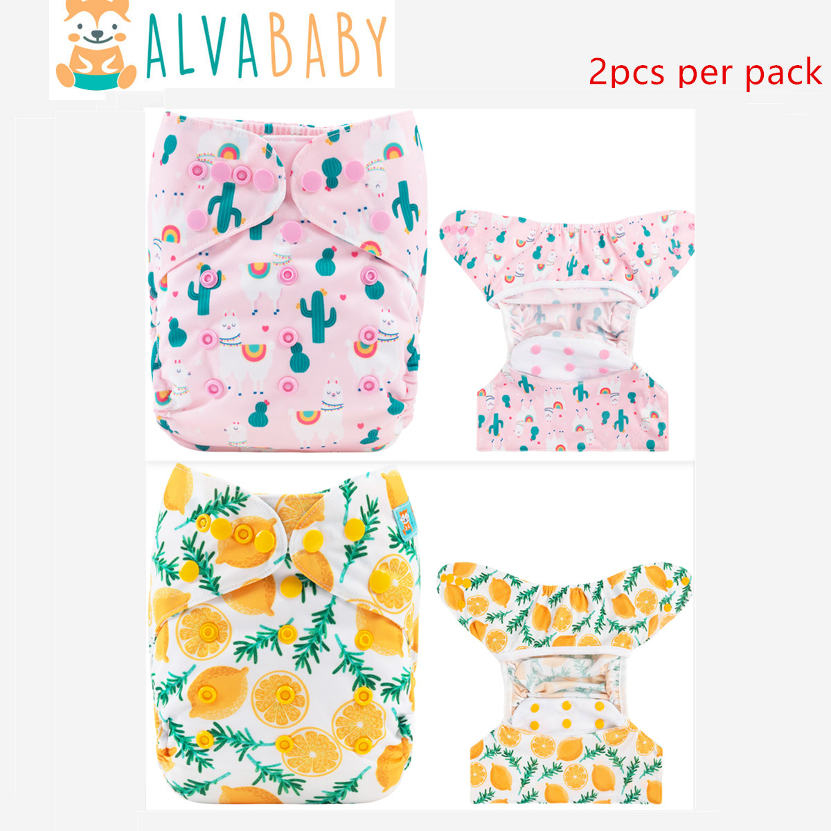 2 個環境に優しいベビー布おむつカバー防水カバーおむつ再利用 - Diaper Pail Odor のレビューと価格