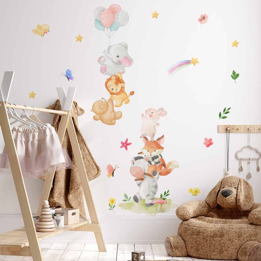 かわいい森の動物の壁ステッカー子供部屋用子供の寝室ベビールー - Baby Nursery Elephant のレビューと価格